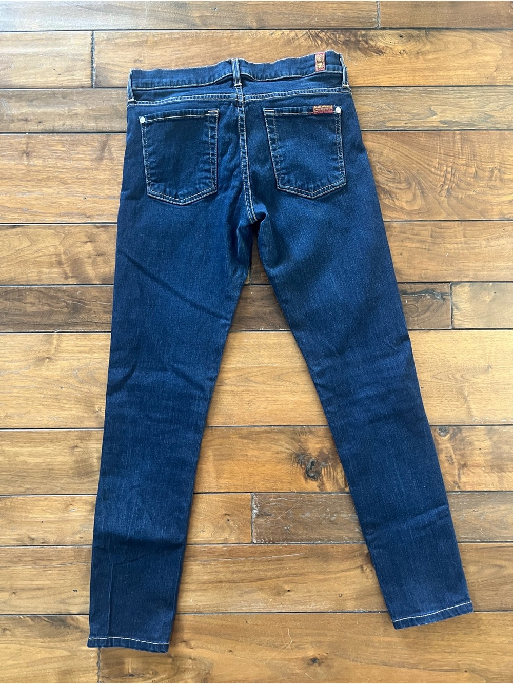 7 For All Mankind Dark Blue Skinny Jeans